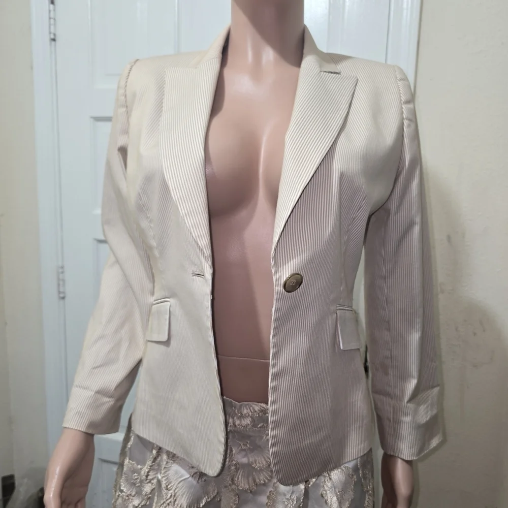 Stylish Cream Blazer for Women